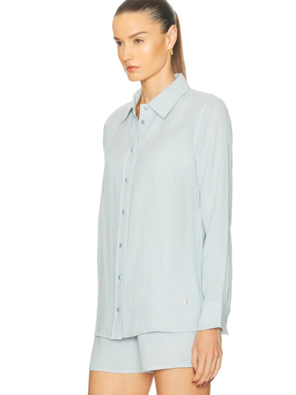 Eterne NWT Constance Light Blue Button Down. Size S.